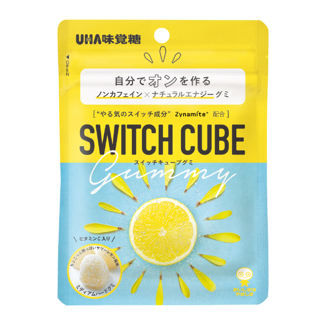味覚糖│SWITCH CUBE gummy(ノンカフェインの