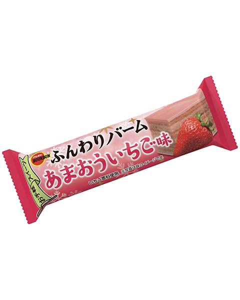 残2★ふんわりバームあまおういちご味×4本 今月のおすすめ│ブルボン ふんわりバームあまおういちご味